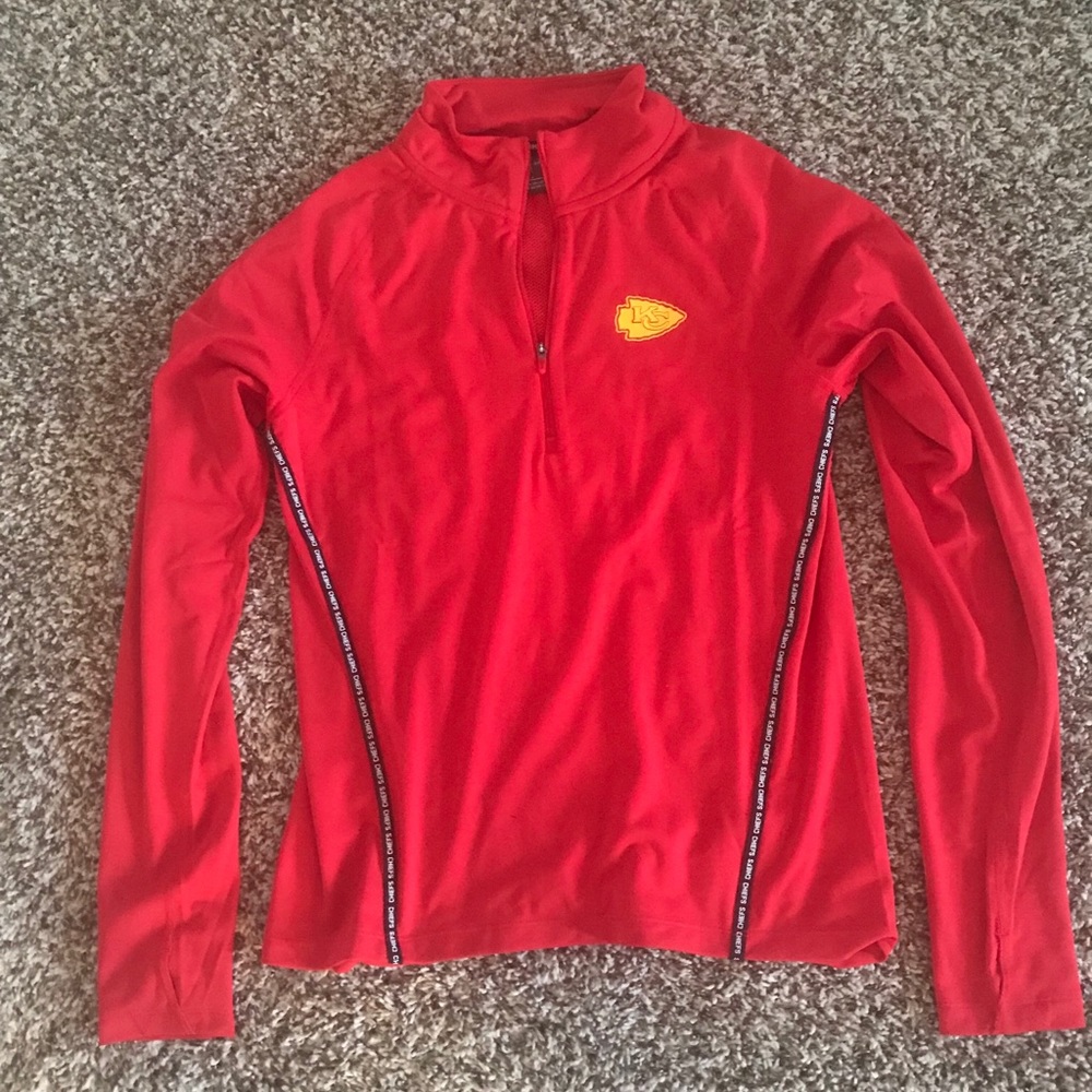 Nike Kansas City Chiefs Half Zip Long Sleeve